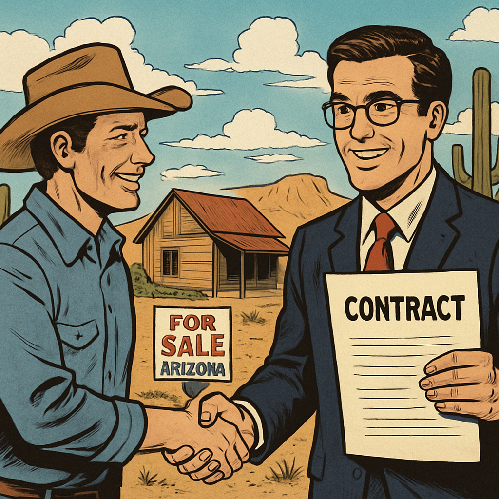 comicbook Someone buying a rural property in the desert of arizona